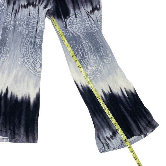 MONTEAU Tie Dye Ombre Embroidered Jumpsuit M - Picture 8 of 15